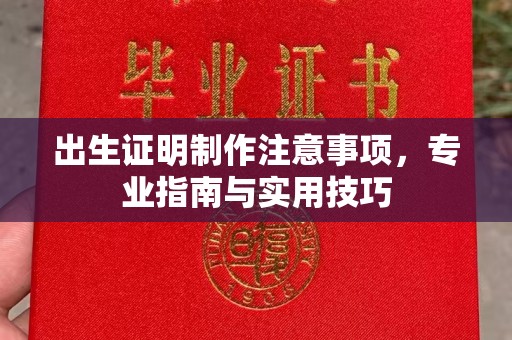 泗县出生证明制作注意事项，专业指南与实用技巧