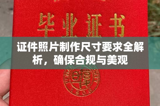 泗县证件照片制作尺寸要求全解析，确保合规与美观
