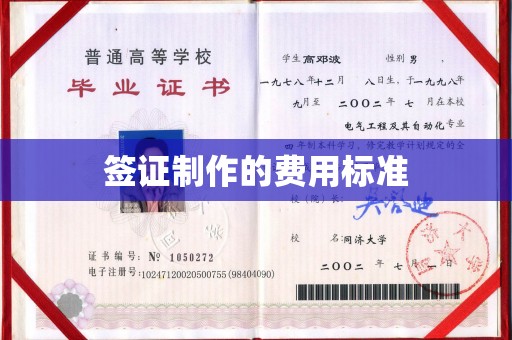 泗县签证制作的费用标准